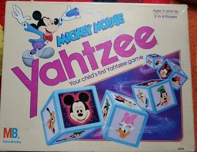 Vintage 1988 Walt Disney - Mickey Mouse Yahtzee - Milton Bradley Please READ! • $15.99