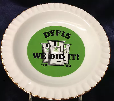 £30.15 • Buy Land O Lakes 1982 Felco 8  Round Ashtray Dyf15 We Did It White Candy Dish Gold