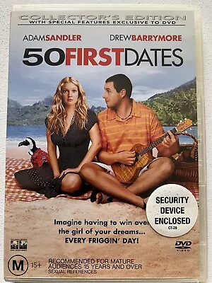 50 FIRST DATES (2004) - Adam Sandler Drew Barrymore - DVD Region 4 Australia • $8.25