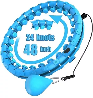 Smart Detachable Hula Hoop Massage Exerciser Fitness 24 Knots Fat Burning Hoop • $8