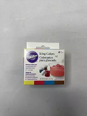  Wilton Icing Colors Gel Set Primary Color Set Sealed • £7.29