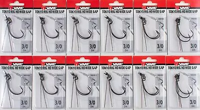 (lot Of 12) Vmc Tokyo Rig Hd Wide Gap 3/0 Thdwg#3/0bnpp H1202 • $0.99