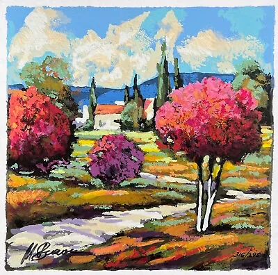 Mark Braver SPRING BLOSSOMS Hand Signed Limited Edition Serigraph Art • $39.99