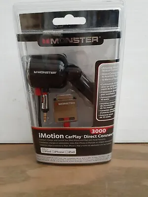 Monster I Motion Car Play Direct Cable Connect 3000 IPod IPhone IPad Black • $9.99