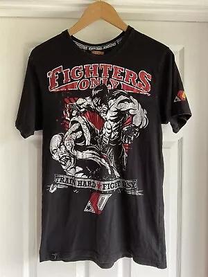 Fighters Only Men's  'Ground & Pound'  MMA UFC Training Casual T-Shirt  Size: M • £10