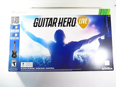 RARE!!! NEW Microsoft XBOX 360 Guitar Hero Live Game Set SEALED In Retail Box • $199.99