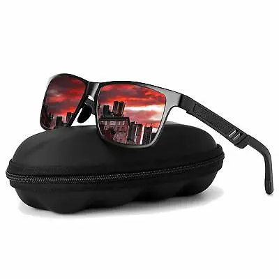 LANON HD Mens Sunglasses Polarized Aluminium Magnesium Sport Glasses UV400 Golf • £13.39