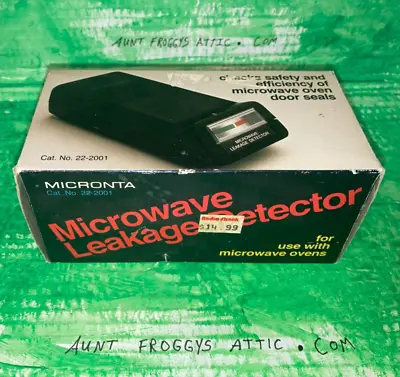 Aunt Froggy's Attic Micronta 22-2001 Microwave Leakage Detector Radio Shack Old • $13