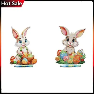 DIY Diamond Painting Desktop Ornaments Kit For Office Decor (Easter Egg Bunny) • £23.22