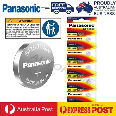 Genuine Panasonic Silver Oxide Watch Battery SR516SW (317)1.55V Made In Japan • $3.79