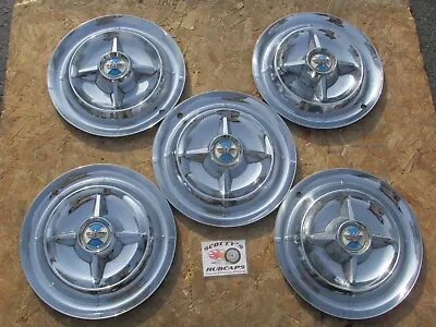 $399.95 • Buy 1955-1956 Dodge Custom Royal Lancer  15  Spinner Wheel Covers, Hubcaps, Lot Of 5