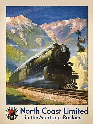 1929 North Coast Limited Montana Rockies Vintage Style Travel Poster - 24x32 • $24.95