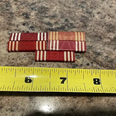 WWII WW2 US Army Military Good Conduct Medal Ribbon Bar Blanks X 5 • $10