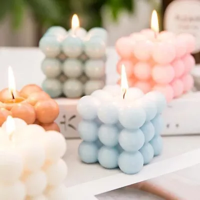 £3.59 • Buy 3D DIY Silicone Candle Moulds Soy Soap Aromatherapy Candles Wax Plaster Mold