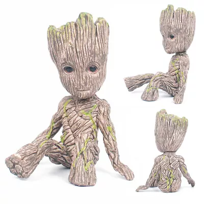 6CM Groot Figure Guardians Of The Galaxy Baby Pen Flowerpot Pot Hot Toy Gifts UK • £2.70