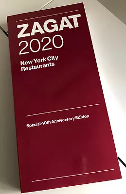 Zagat 2020 New York City Restaurants: Special 40th Anniversary Edition...PAPE... • $14.95