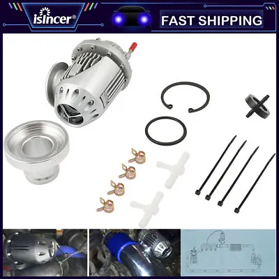 Universal Aluminum Turbo Blow Off Valve With Adapter Kit For SQV4 SSQV IV Silver • $27.98