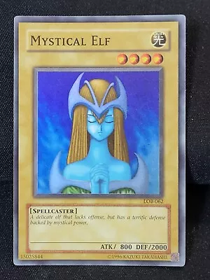 YuGiOh Mystical Elf LOB-062 Super Rare Holo Unlimited LP • $4.99