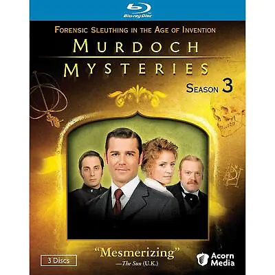 Murdoch Mysteries: Season 3 - All Episodes On 3 Discs - Blu-ray Region A (USA) • $48.99
