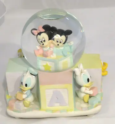 Disney Baby Mickey & Minnie Nursery Snowglobe Donald & Daisy Pluto Goofy Blocks • $89.99