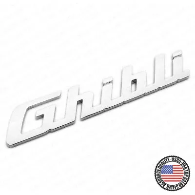 For Maserati Ghibli Chrome Trunk Lid Nameplate Logo Emblem Badges Sport OEM • $25.99