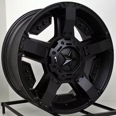 20 Inch Black Wheels Rims XD Series Rockstar 2 XD811 20x9  5x5 5x5.5 Lug -12mm • $1620