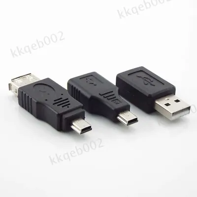 Mini Usb B 2.0 A Female Male 5 Pin To USB Mini 5pin B A Female Jack Converter • £1.97