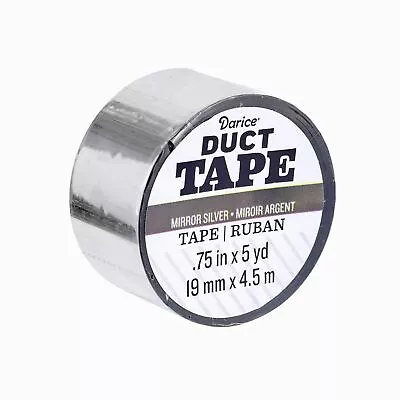 Darice Roll: Mirror Silver Mini Craft Duct Tape 0.75 Inches X 5 Yards • $7.50
