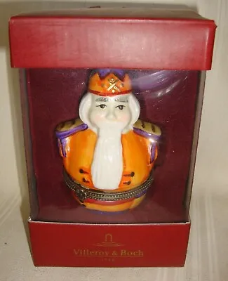 Villeroy & Boch CHRISTMAS NUTCRACKER KING TRINKET BOX 1748 Porcelain NEW • $16.90