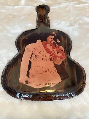 Rare 20 Inch Colorama Art Plaque Sichhart Elvis Presley Guitar Shaped  • $96