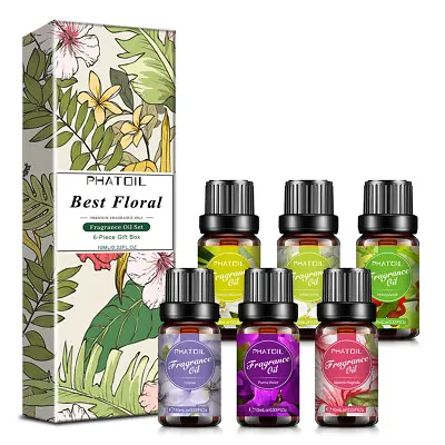 $21.99 • Buy Fragrance Oils Essential Oils Set, 6 X 10ml For Aromatherapy,Candle,Soap Making