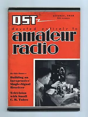 QST Magazine Vol. 22 #10 VG+ 4.5 1938 • $86