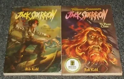 $1 • Buy Jack Sparrow (Pirates Of The Caribbean) Rob Kidd (Disney) LOT OF 2 Chapter Books