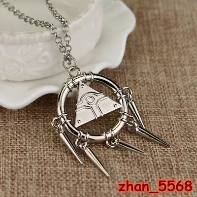 Anime Yu-Gi-Oh! Bakura Ryo Millennium Wheel Wisdom Alloy Pendant Necklace Chain • $3.39