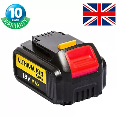 Pack For Dewalt 18V Battery 5.0Ah XR Slide DCB184 DCB183 DCB182 DCB180 DCF885 • £20.90