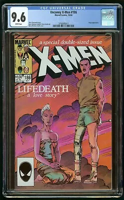 X-MEN #186 (1984) CGC 9.6 1st PRINT WHITE PAGES • $34.95