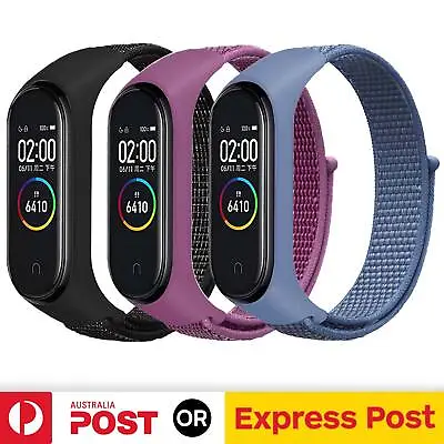 For Xiaomi Mi Band 6/5/7/4 Band Strap Replacement Nylon Loop Wrist Watchband • $7.85