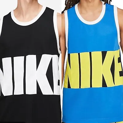 NWT Nike Dri-FiT Classic Basketball Jersey Blue Or Black Men's Tank Top DA1041 • $19.97