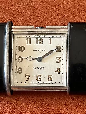 Movado Ermeto Vintage Chronometer Travel Watch For The Collector Original Dial! • $20.50