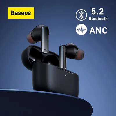 $59.99 • Buy Baseus Bluetooth 5.2 Headsets TWS Wireless Earphones Noise Cancelling Headphones