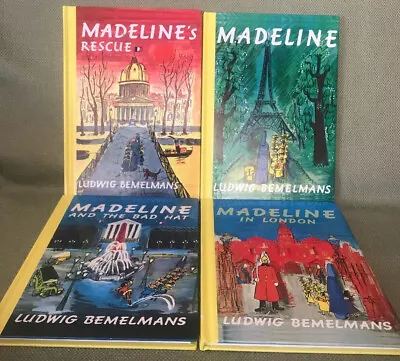 1992 MADELINE 4 Book Collection Set Ludwig Bemelmans RARE Lot Hard Cover • $39.95