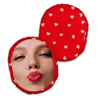 Red Hearts - MUSH CUSH™ Custom Photo Cushion - Face Cushion • £17.99