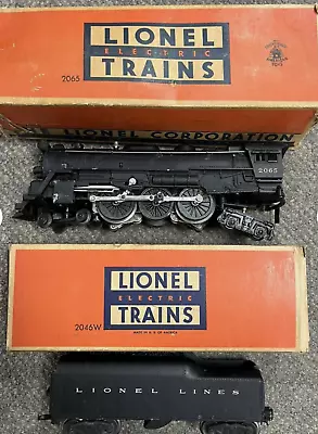 + Lionel Postwar O Gauge 2065 Steam Locomotive 2046W Whistle Tender W/ Boxes *ST • $165