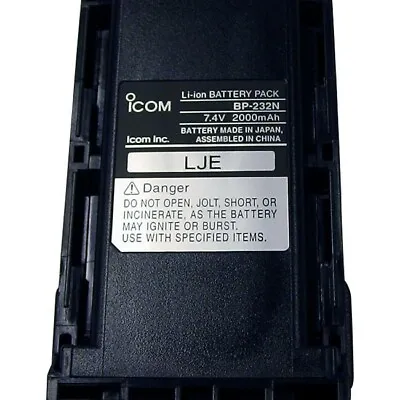 $127 • Buy 1pc Icom 7.4V 2300MAH LI-ION Spare BP-232H Battery Pack For IC41S