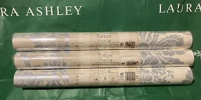 3 Rolls Laura Ashley Tatton Duck Egg Wallpaper All Batch W078361-A/1 • £103