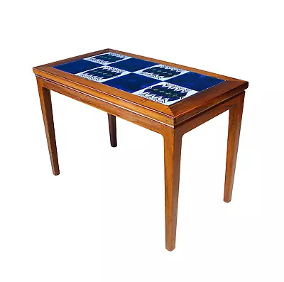 Danish Mid Century Rosewood & Ceramic Coffee Table Vintage 1960s • £250