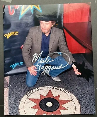 Merle Haggard = Hand Signed =color Photograph  8x10 With Coa • $49.99