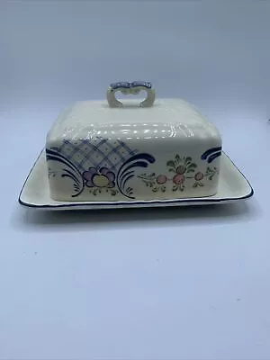 Mikasa Country Classics Romance Japan Covered Cheese Butter Square Dish • $24.95