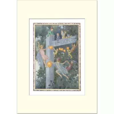 The Signpost - Margaret Tarrant - Medici Mounted Print • $29.25