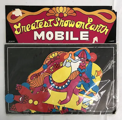 Vintage Otagiri Japan Paper Mod Circus Mobile Greatest Show On Earth New Clown • $60